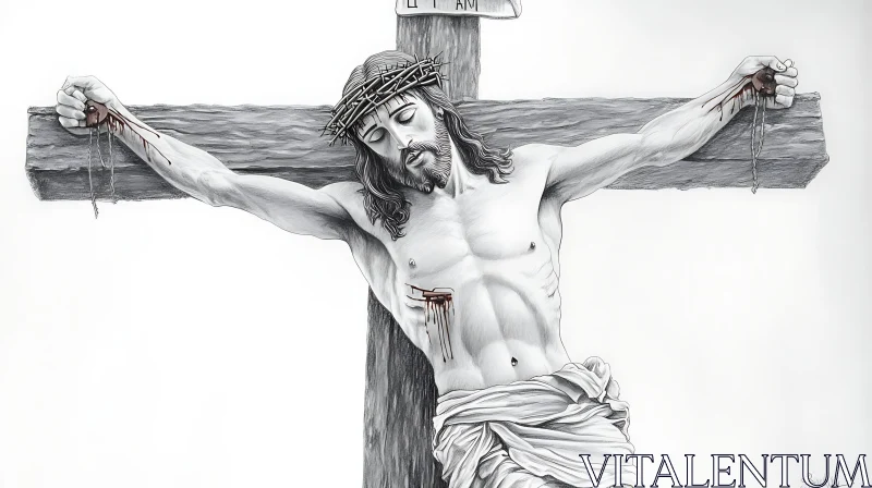 AI ART Depiction of Crucifixion