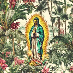 Tropical Reverence: A Saint Amidst Nature