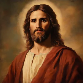 Divine Representation of Jesus Christ - Religious Painting