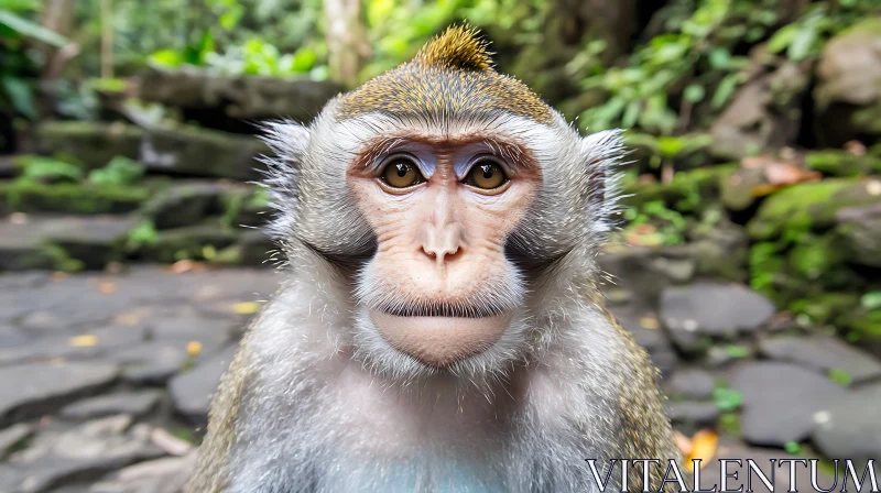 Curious Monkey in the Forest