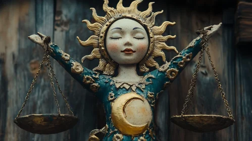 Sun and Moon Balance Sculpture