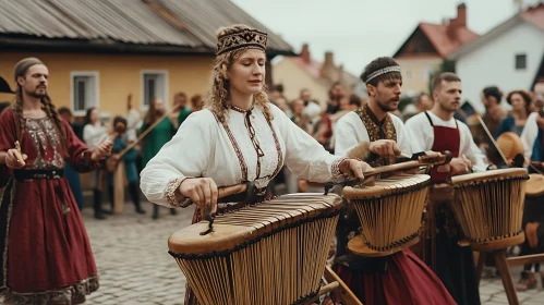 Historical Festival Drumming Performance