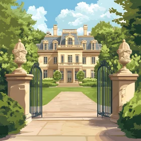 Elegant Estate with Grand Entrance