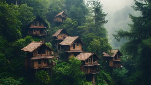 Serene Forest Treehouses