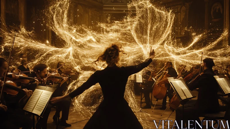 Enchanting Orchestral Mastery AI Image