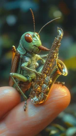 Creative Image of Insect Musician