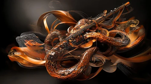 Serpent and Musical Instrument Fusion