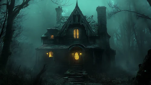 Haunted House in the Woods