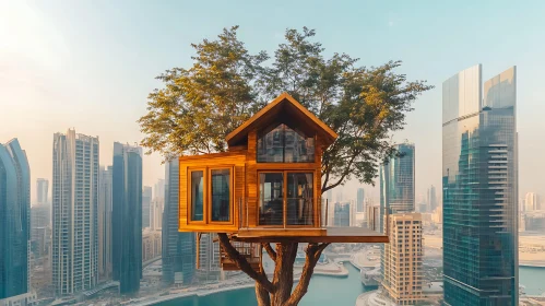 Urban Treehouse and Skyscrapers