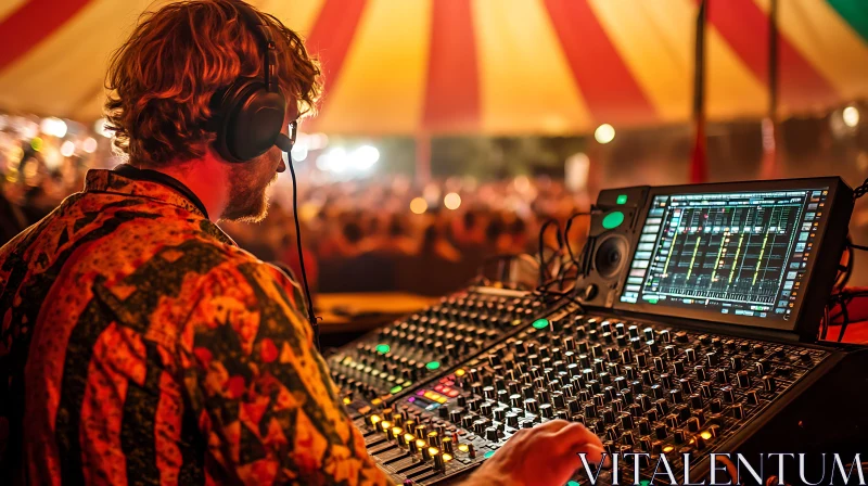 Sound Technician at Music Event AI Image