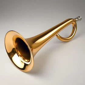 Polished Brass Musical Horn