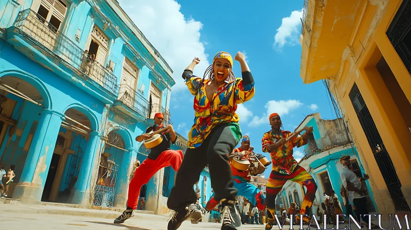 Vibrant Street Dance Celebration AI Image