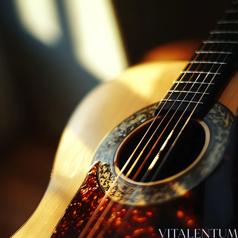 AI ART Detailed Acoustic Guitar