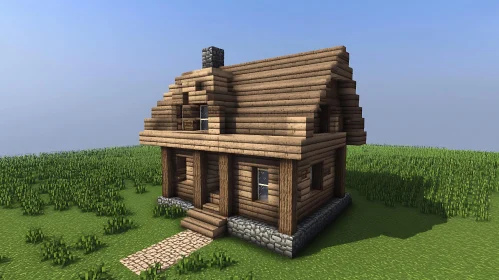 Log Cabin in Minecraft