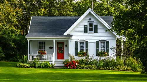 Idyllic Cottage Surrounded by Nature