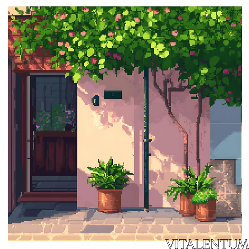 AI ART Potted Plants and Greenery Overhead