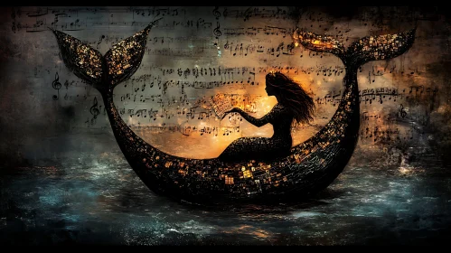 Mystical Mermaid in Musical Ocean