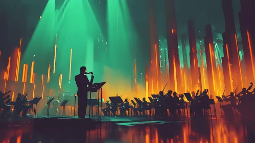 Orchestra Concert with Enchanting Lights