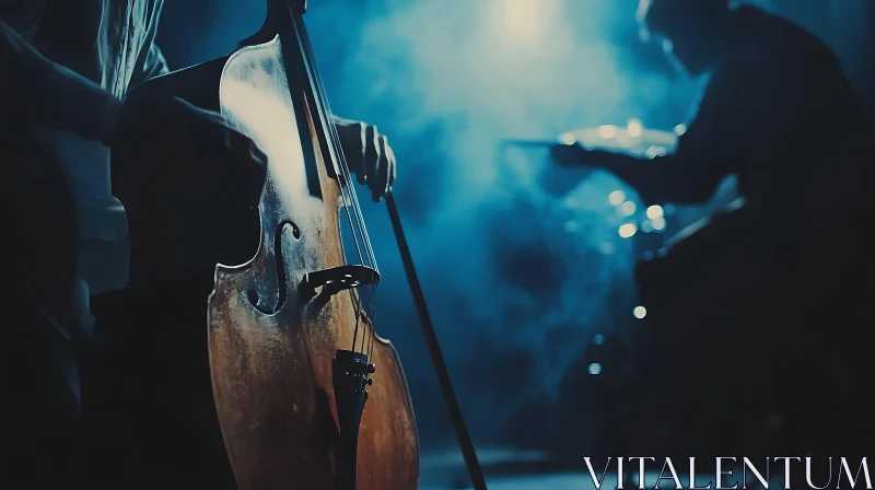 Mood-laden Cello Performance AI Image