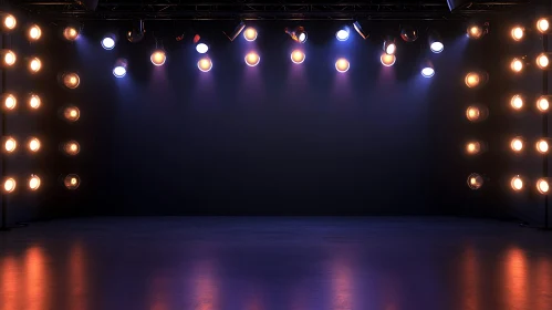 Illuminated Theater Stage Setup