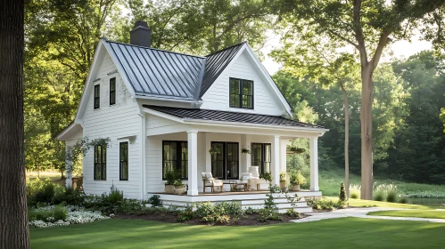 Idyllic Country Cottage with Front Porch