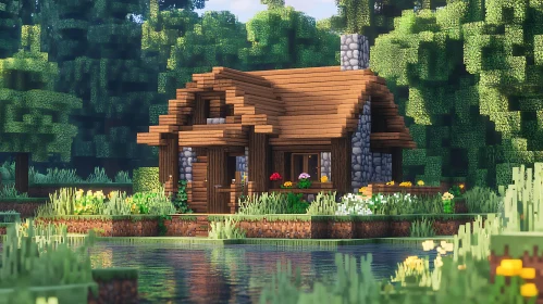 Peaceful Forest Cabin by Calm Waters