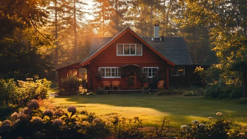Cozy Forest Cabin Surrounded by Nature