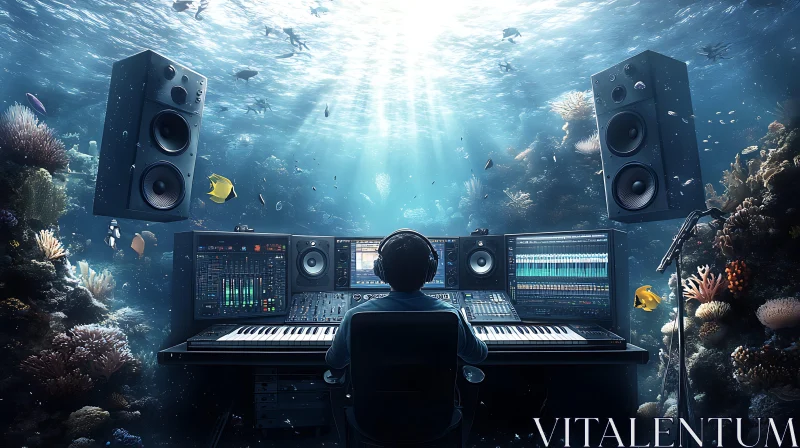 AI ART Surreal Underwater Music Production