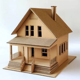 Detailed Cardboard Architectural Miniature