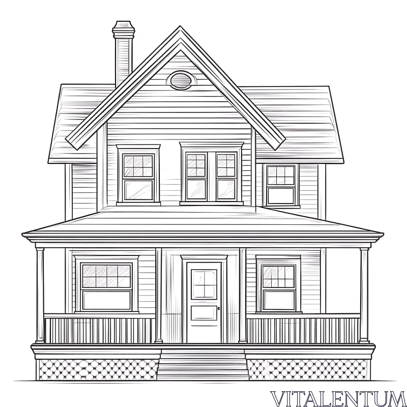 Two-Story House Architectural Drawing