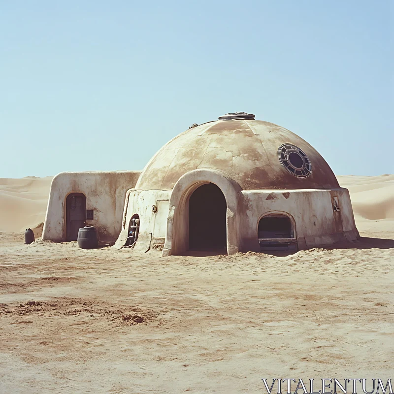 Desert Dome Architecture AI Image