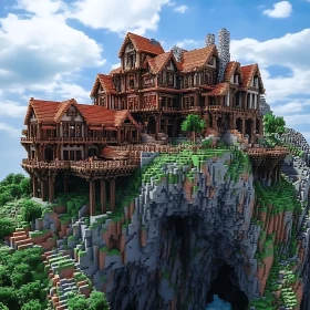 Cliff-Edge Medieval Mansion