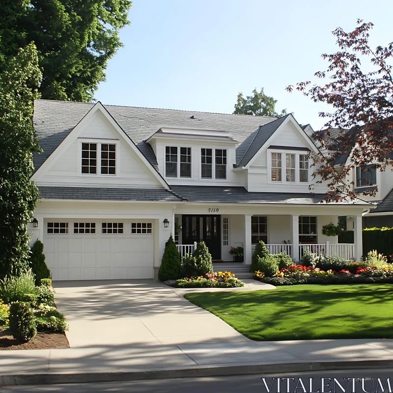 Charming Suburban Residence with Well-Maintained Front Yard