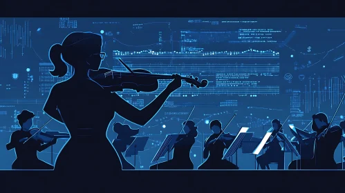 Digital Symphony: Orchestra and Technology Fusion