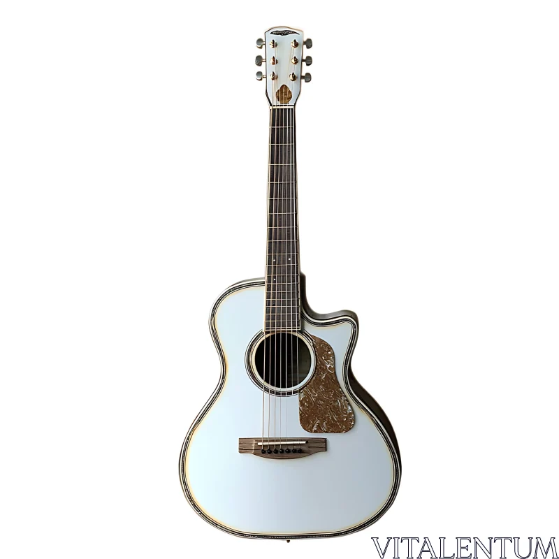 Premium Acoustic Guitar with Intricate Detailing AI Image