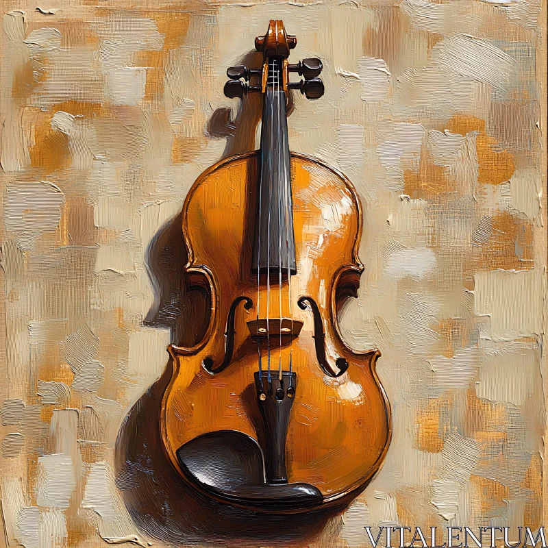 Beautifully Detailed Violin Artwork
