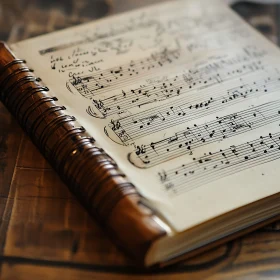 Vintage Sheet Music Manuscript
