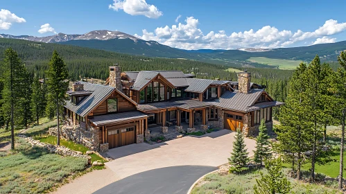 Rustic Elegance: Mountain Cabin with Panoramic Views