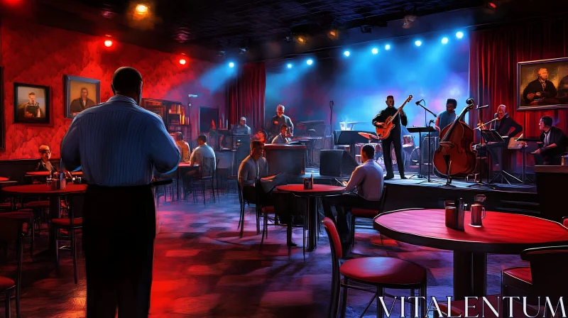 Jazz Club Live Performance Scene AI Image