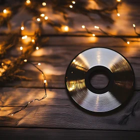 Rustic Festive Ambiance with CD and Lights