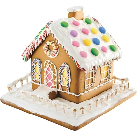 Colorful Holiday Gingerbread House