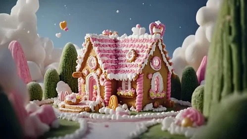 Fairytale-Inspired Candy Gingerbread House