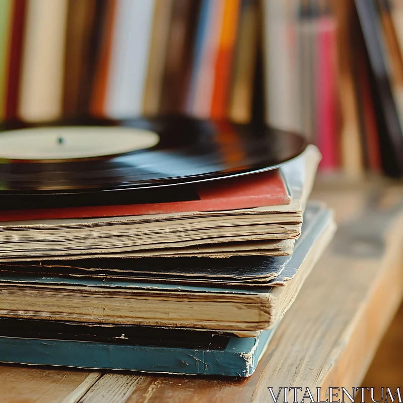 AI ART Retro Vinyl Records Collection