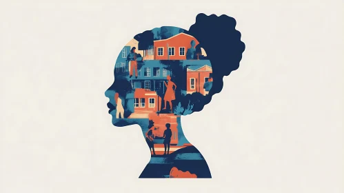 Urban Life Within a Silhouette