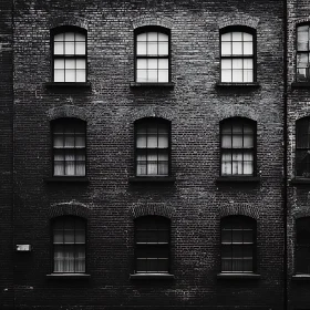 Historic Urban Building with Brick Texture