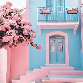 Charming Pastel Architectural Design