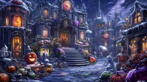 Mystical Halloween Scene