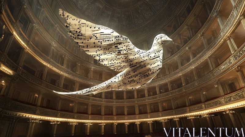 Musical Dove in Lavish Theater Setting