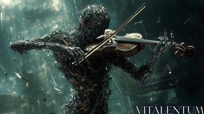 AI ART Cyborg Violinist: Blending Music and Technology