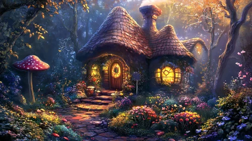 Mystical Cottage in an Enchanted Forest